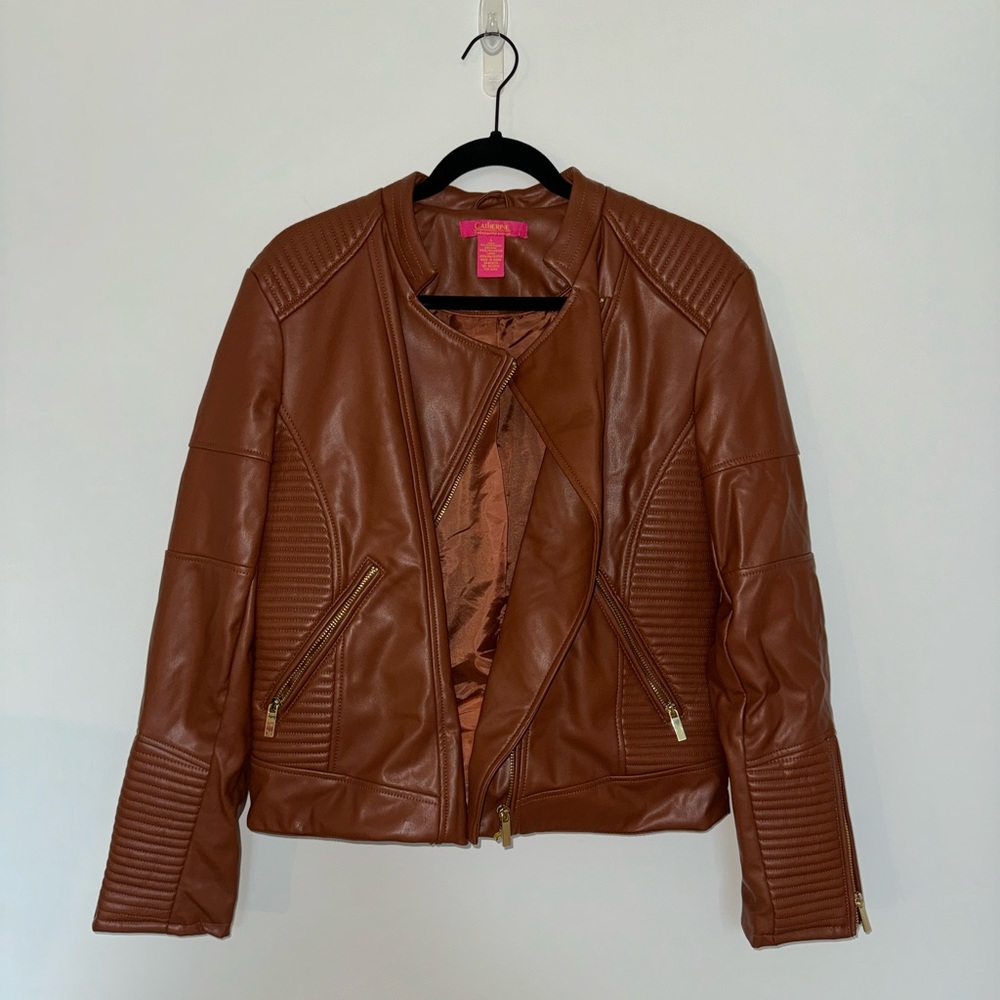 Vegan Leather Jacket - image 1